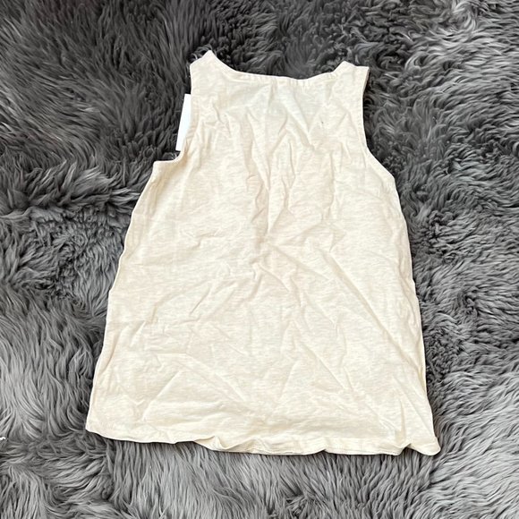 Toughskins Girl's Tank Top | Beige | Cat Theme | Size Medium - Picture 2 of 2